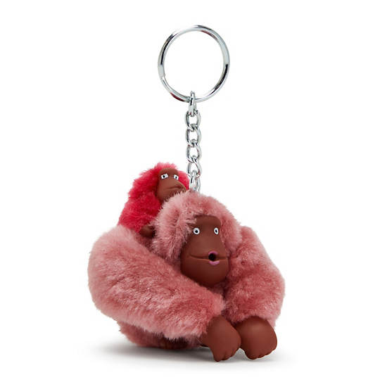 Akcesoria Kipling Mom And Baby Sven Monkey Keychain Czerwone | PL 1265UZ